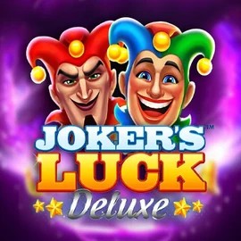 Jokers Luck Deluxe slot logo by Skywind Group at Bonuskong Casino